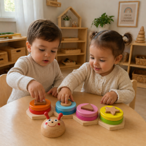 Oruga Montessori de Formas y Colores