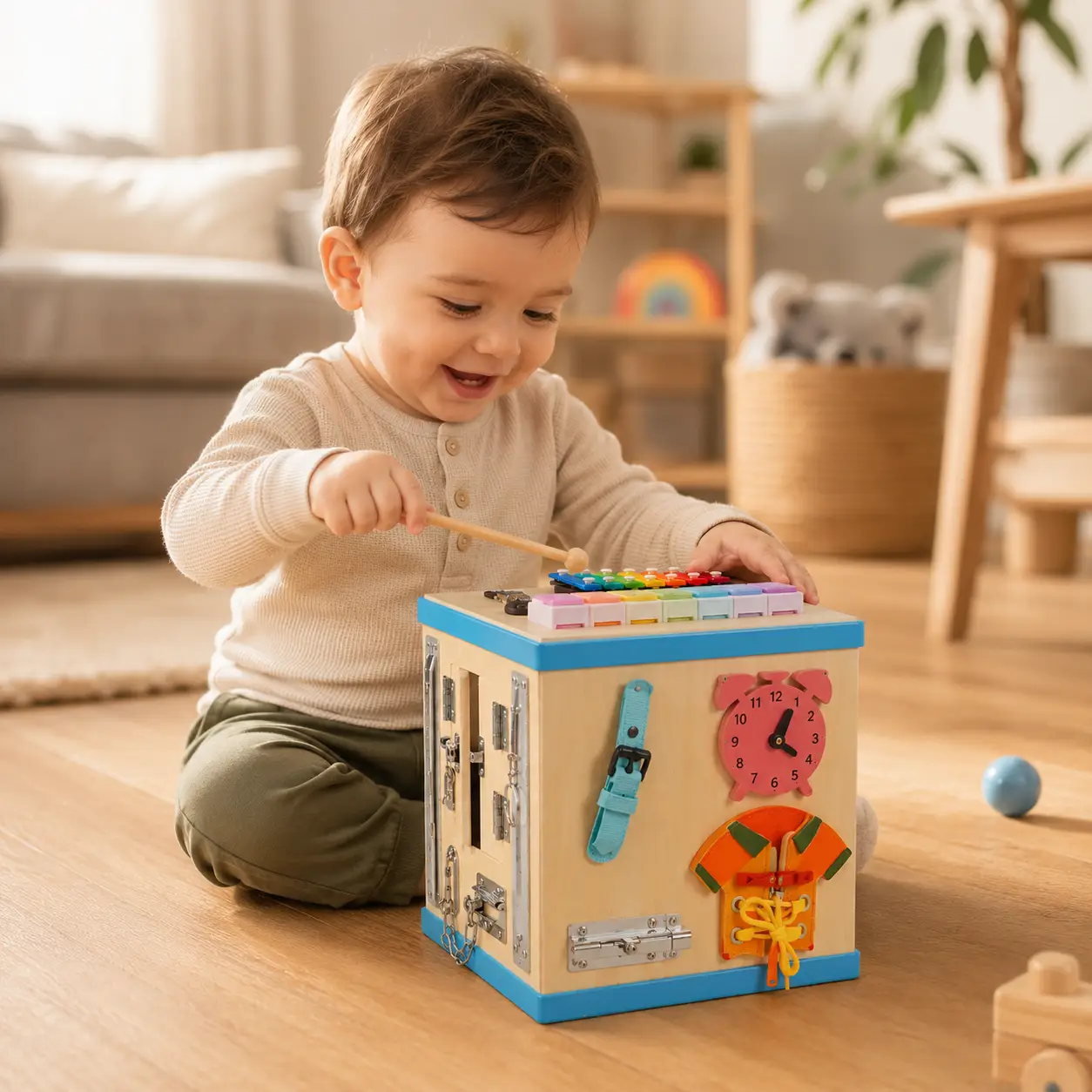 Cubo Sensorial Montessori