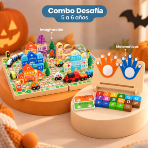 Combo Desafía 5 a 6 años | Juguetes educativos de madera