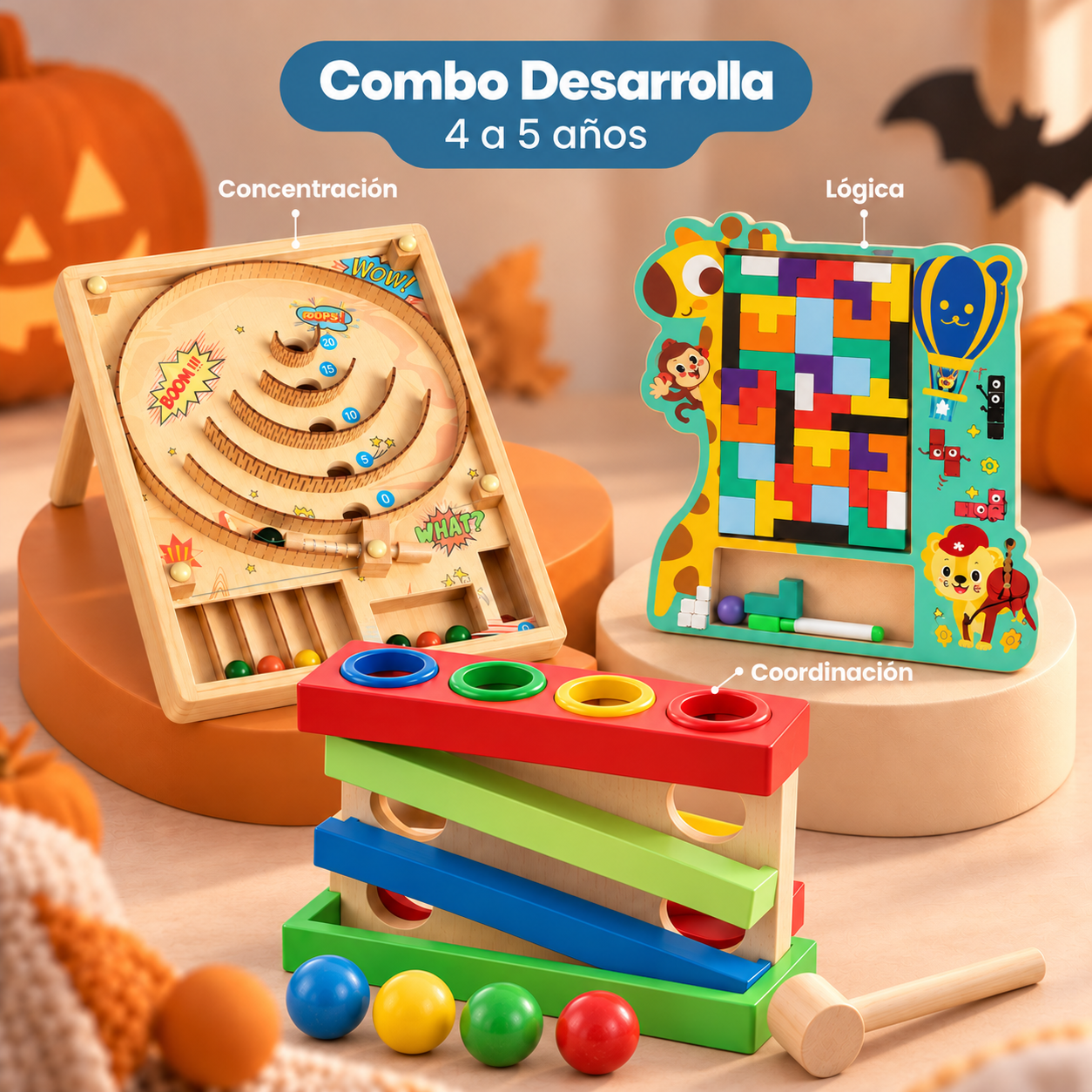 Combo desarrolla de 4 a 5 años